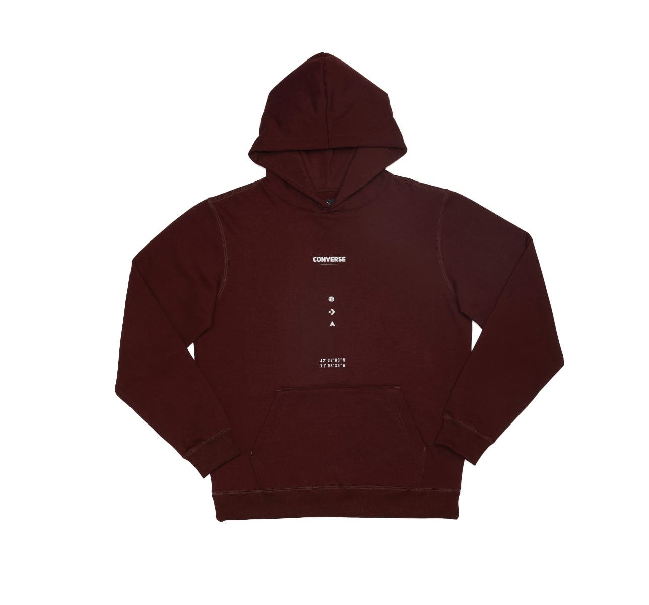 Moletom Canguru Com Capuz Standard Fit Crafted Colors Marrom