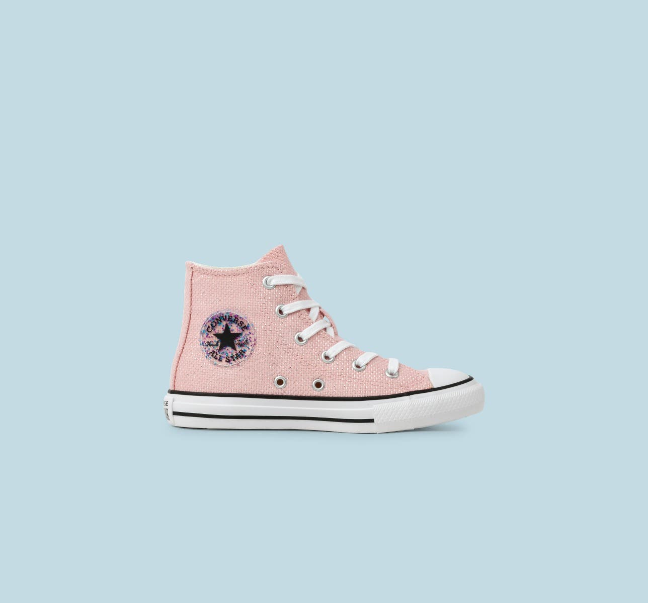 Chuck Taylor All Star Glitter Infantil Rosa Converse