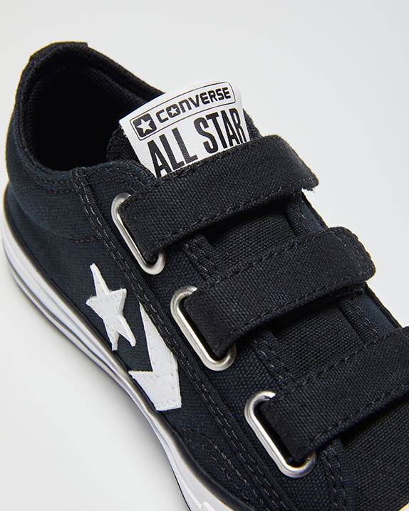 Star Player 3v Preto Tenis infantil Converse Oficial