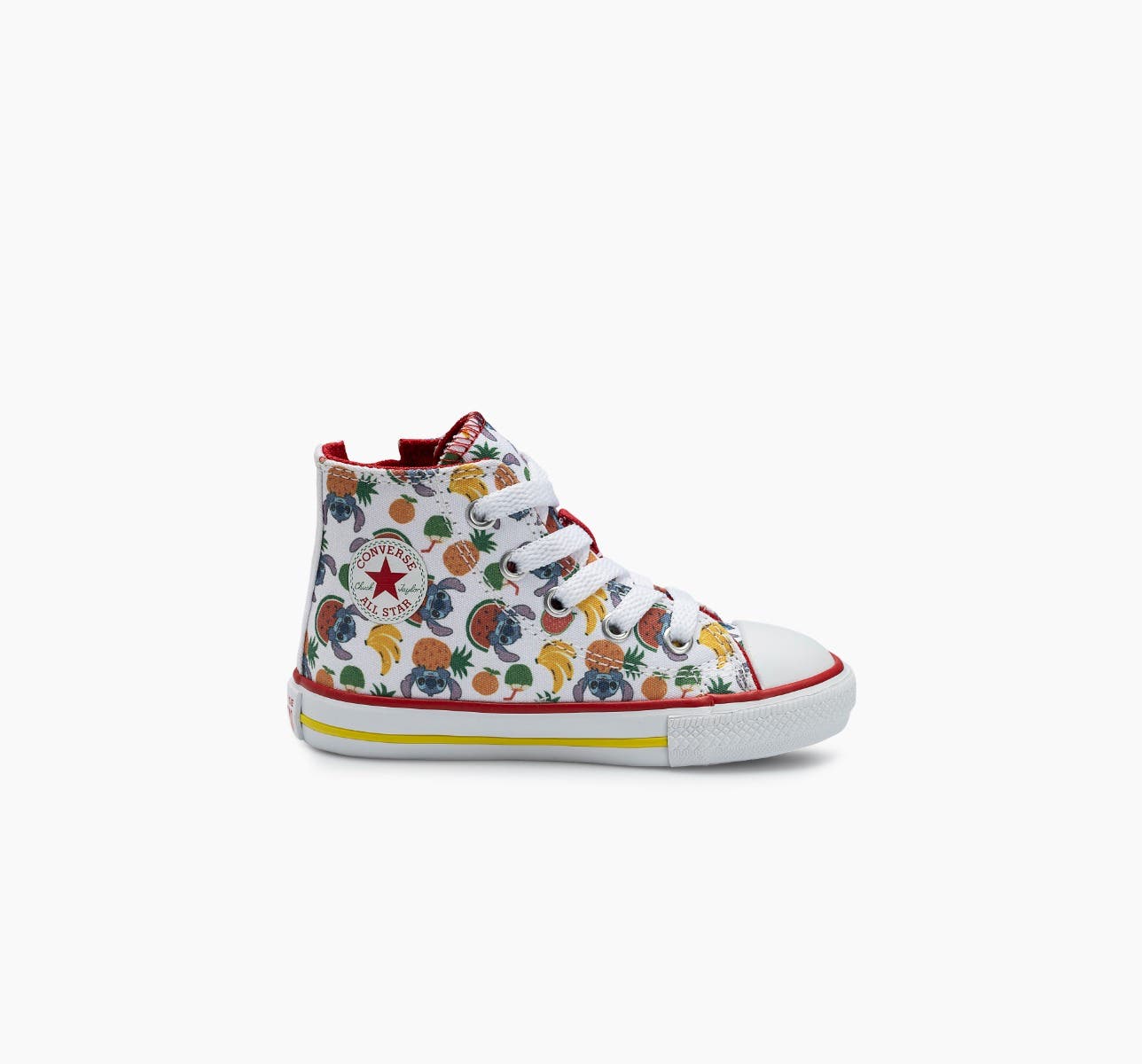 Converse X Disney Stitch Chuck Taylor All Star Side Zip Branco